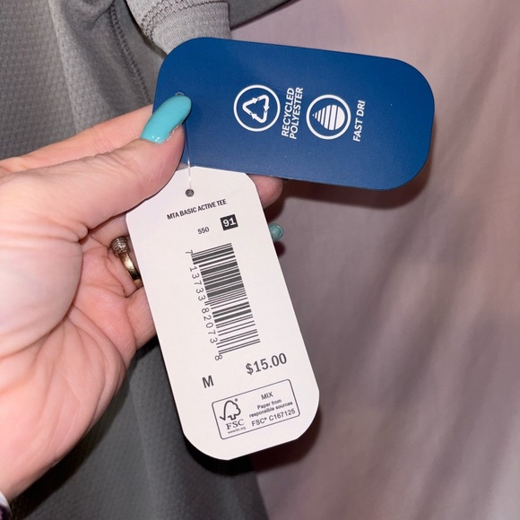 MTA Sport Mend Gray Short Sleeve Tee with Performance Fabric - Picture 3 of 7